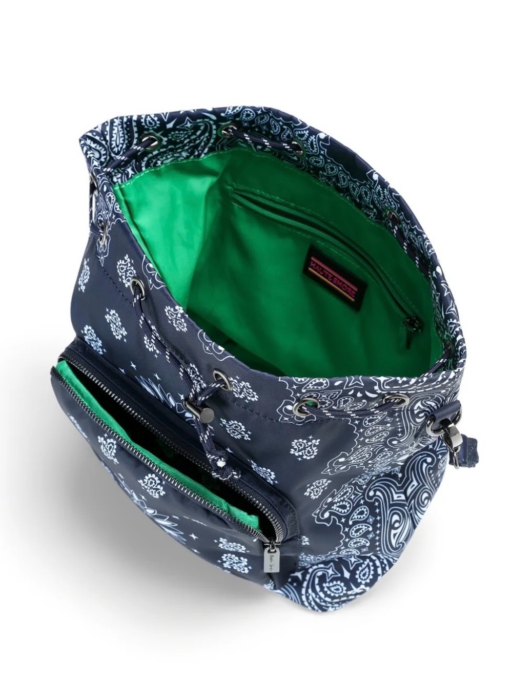 NWOT Haute Shore Harley Navy Bandana Convertible Bucket Bag | Crossbody Backpack - Picture 6 of 10
